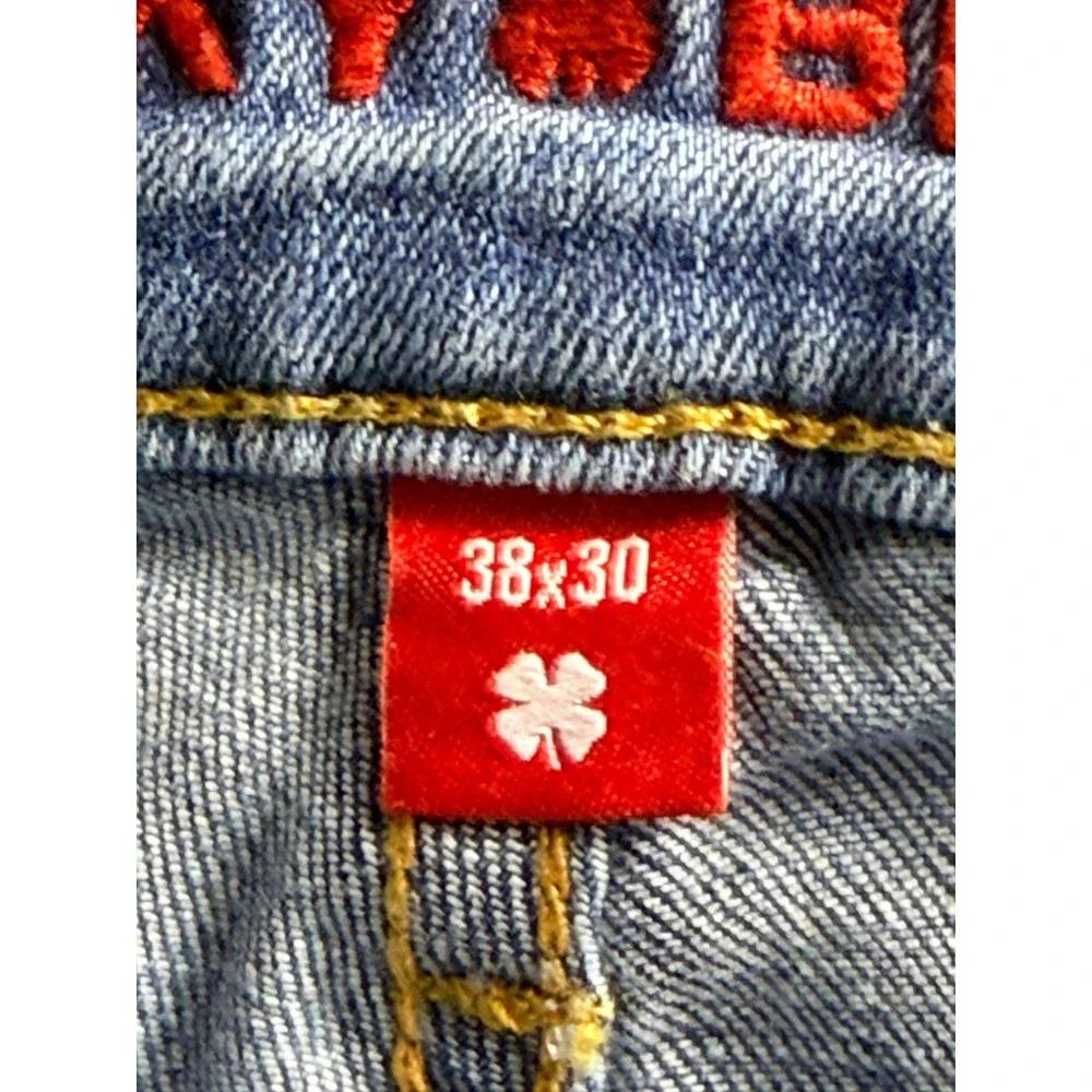Lucky Brand 223 Straight Leg Mens Jeans 38x30 Blue Stretch Denim 1845290 NEW